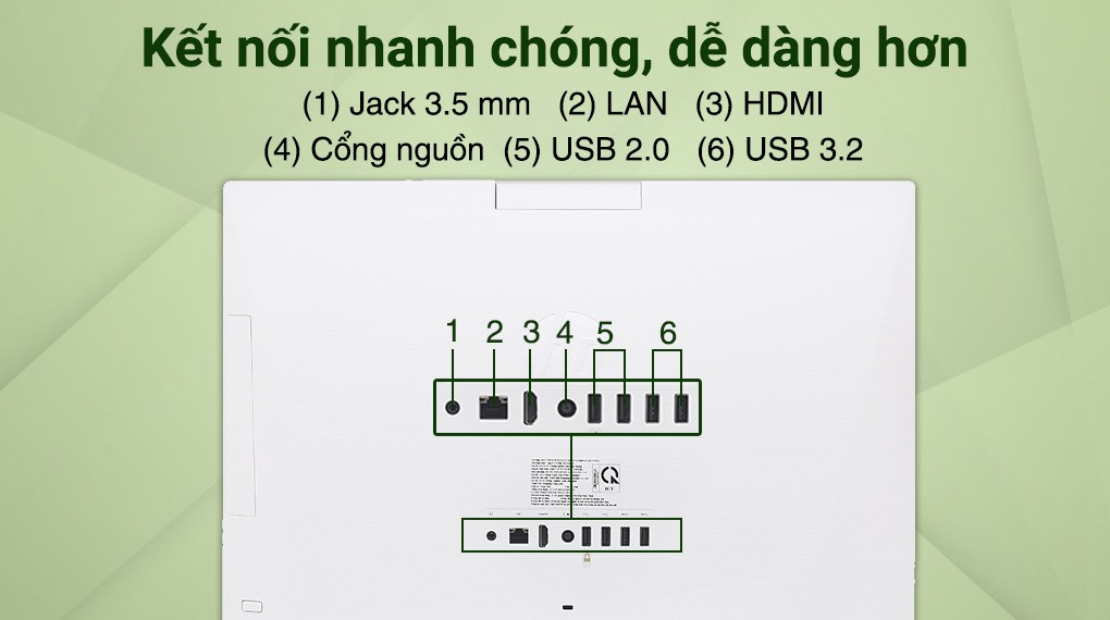 HP AIO 22 dd2012d i3 1215U/8GB/256GB/21.5"FullHD/Bàn phím/Chuột/Win11 (6K7G5PA)