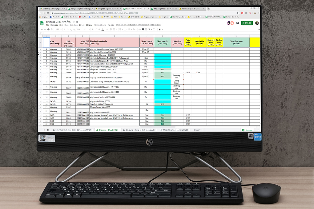 HP AIO ProOne 240 G9 i3 1215U/8GB/512GB/23.8"FullHD/Bàn phím/Chuột/Win11 (6M3T0PA) Màu Đen