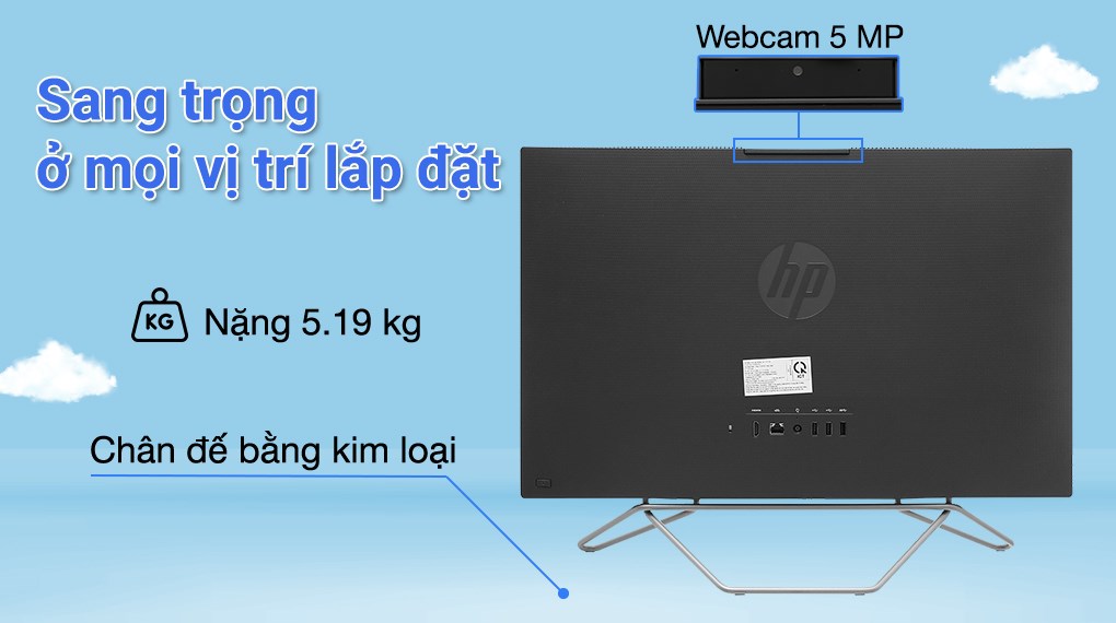 HP AIO ProOne 240 G9 i7 1255U/8GB/512GB/23.8"FullHD/Bàn phím/Chuột/Win11 (6M3V4PA)
