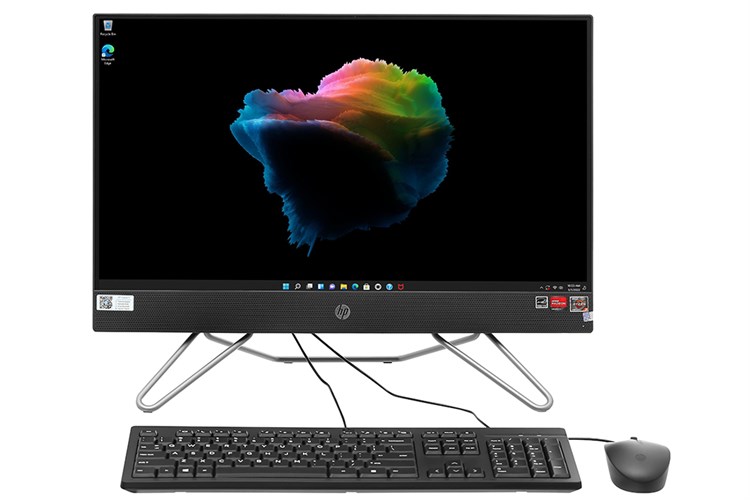 HP AIO ProOne 205 G8 R5 5500U/8GB/512GB/23.8"FullHD/Bàn phím/Chuột/Win11 (5S3Z9PA) Màu Đen