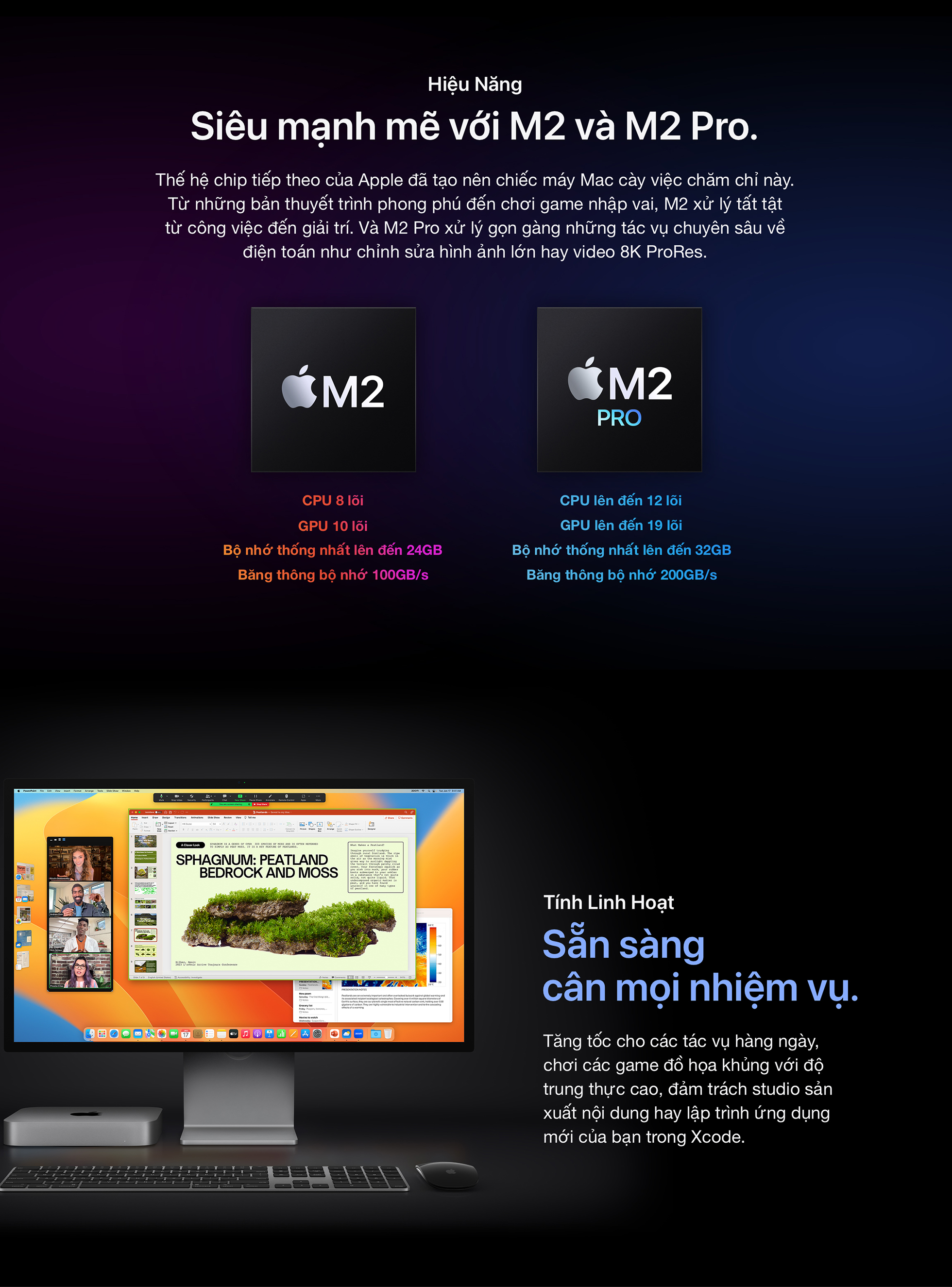 Mac mini M2 2023 10-core GPU - Hiệu năng