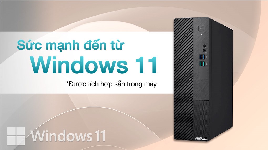 Asus S500SD i3 12100/4GB/256GB/Bàn phím/Chuột/Win11 (312100029W)