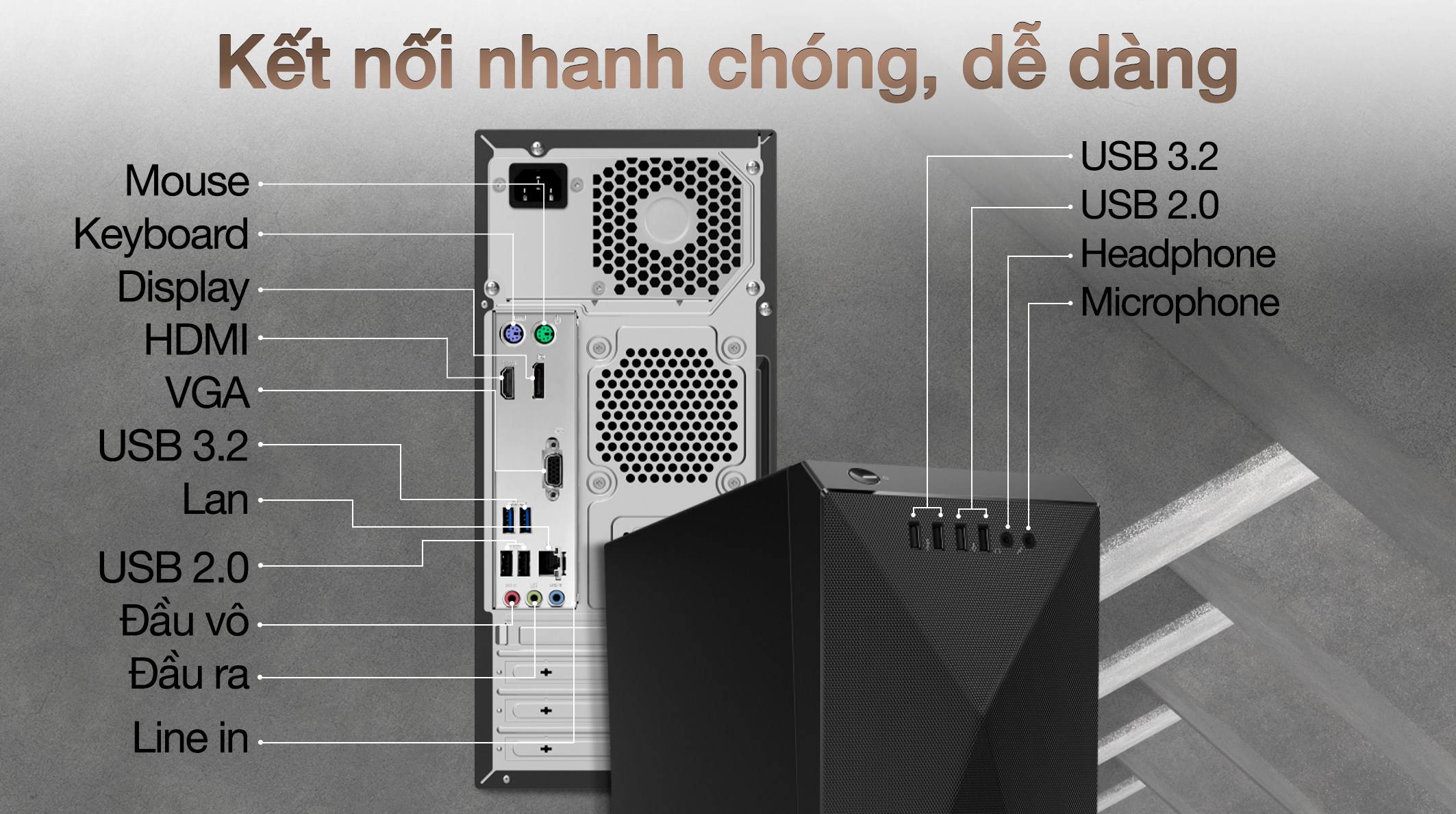 Asus S501MD i5 12400/8GB/256GB/Bàn phím/Chuột/Win11 (512400059W)