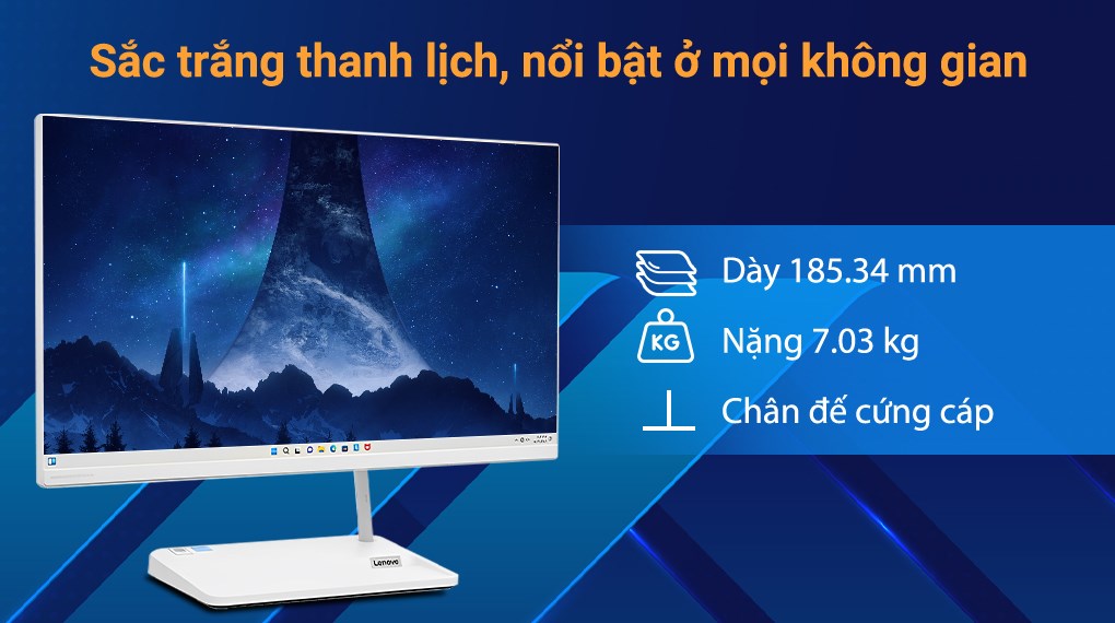Lenovo IdeaCentre AIO 3 24IAP7 i5 1235U/8GB/256GB/23.8"F/Bàn phím/Chuột/Win11 (F0GH00JWVN)