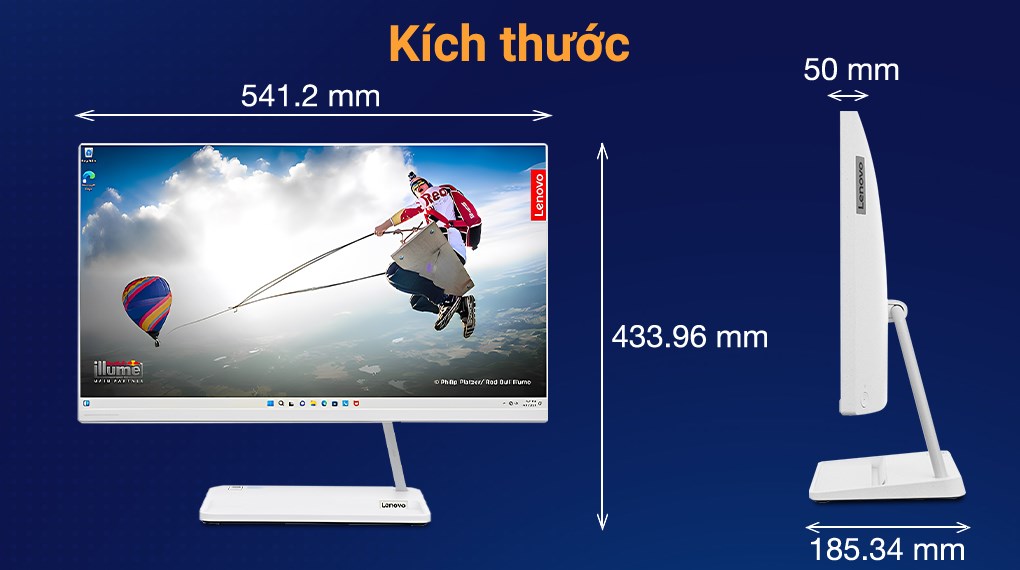 Lenovo IdeaCentre AIO 3 24IAP7 i5 1235U/8GB/256GB/23.8"F/Bàn phím/Chuột/Win11 (F0GH00JWVN)