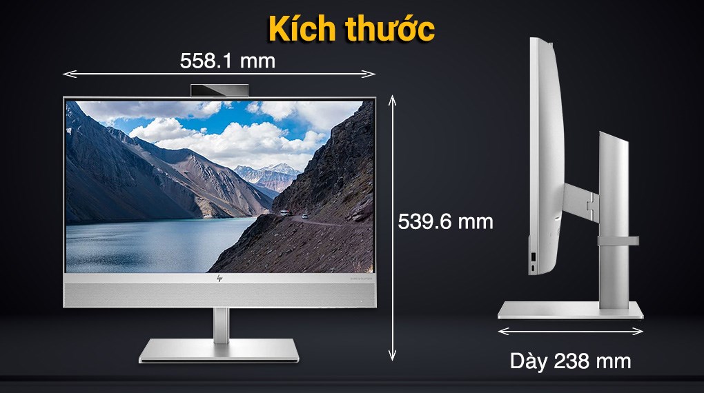 HP EliteOne 840 G9 AIO i5 12500/8GB/512GB/23.8"F/Touch/Bàn phím/Chuột/Win11 Pro (76N56PA)
