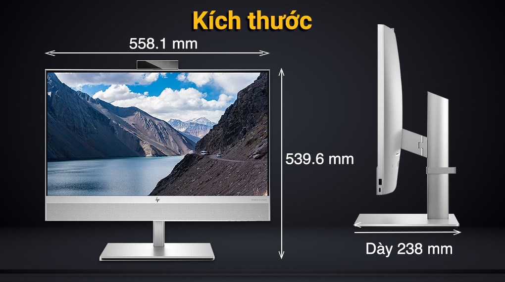 HP EliteOne 840 G9 AIO i7 12700/8GB/512GB/23.8"F/Touch/Bàn phím/Chuột/Win11 Pro (76N57PA)