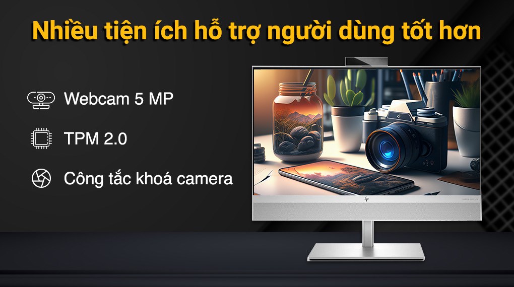 HP EliteOne 840 G9 AIO i7 12700/8GB/512GB/23.8"F/Touch/Bàn phím/Chuột/Win11 Pro (76N57PA)