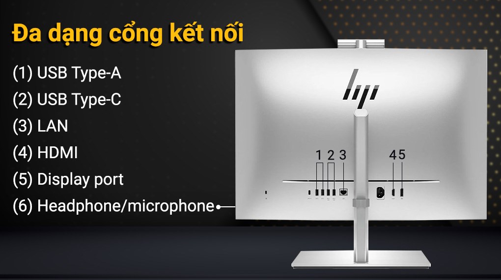 HP EliteOne 840 G9 AIO i7 12700/8GB/512GB/23.8"F/Touch/Bàn phím/Chuột/Win11 Pro (76N57PA)