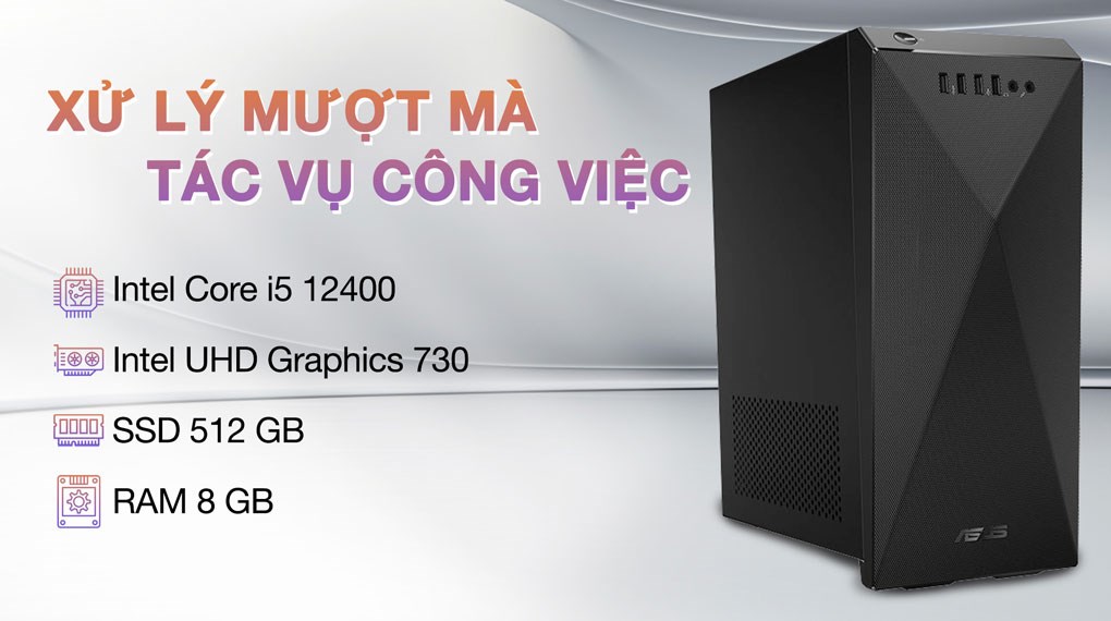 Asus S501MD i5 12400/8GB/512GB/Bàn phím/Chuột/Win11 (512400079W)