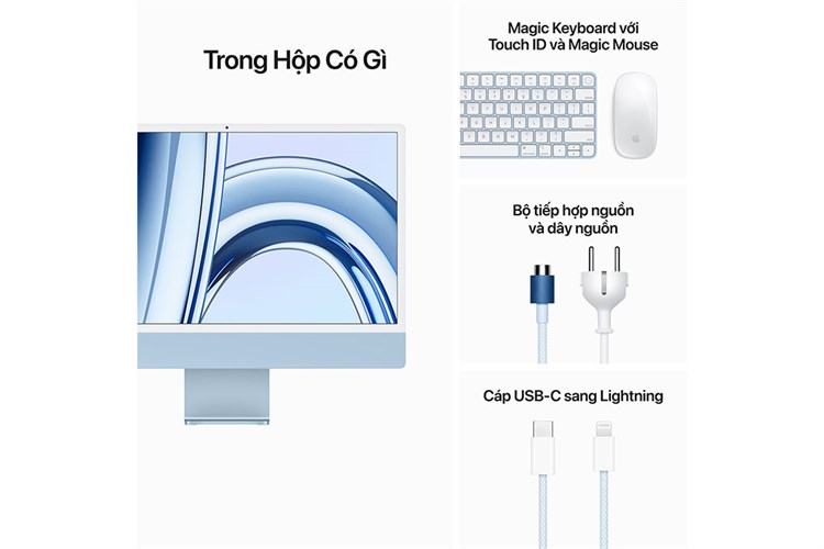 iMac 24 inch 2023 4.5K M3 8-core CPU/8GB/256GB/10-core GPU