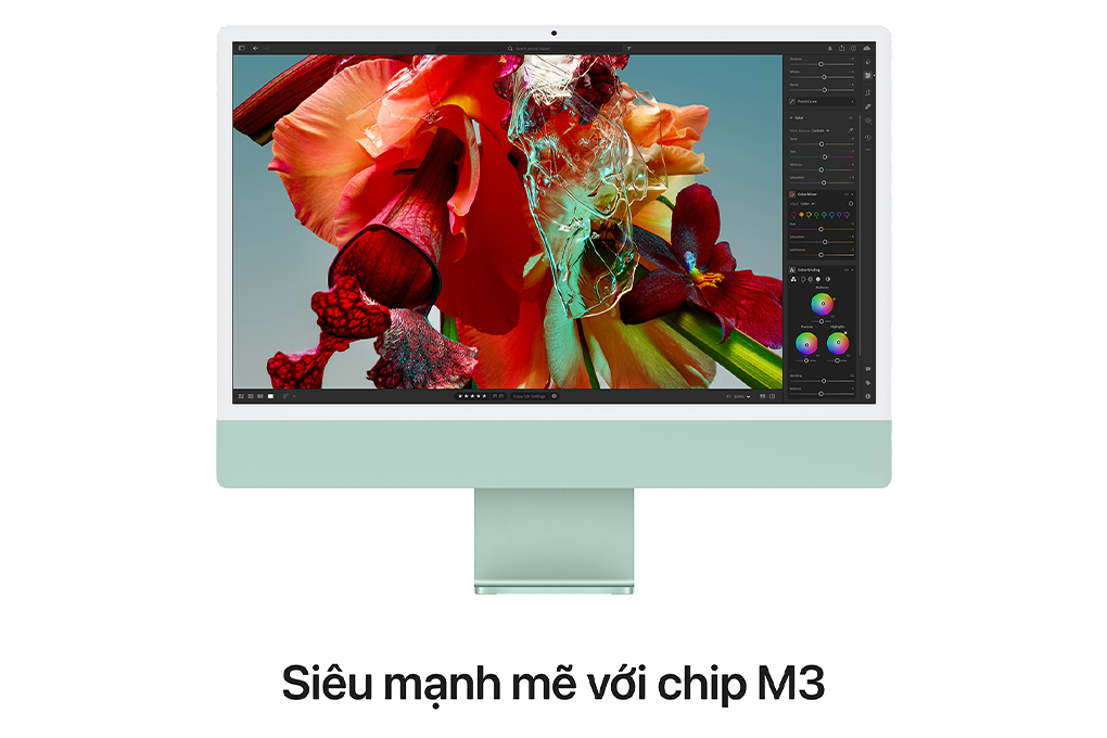 iMac 24 inch 4.5K M3 16GB/256GB Màu Xanh lá