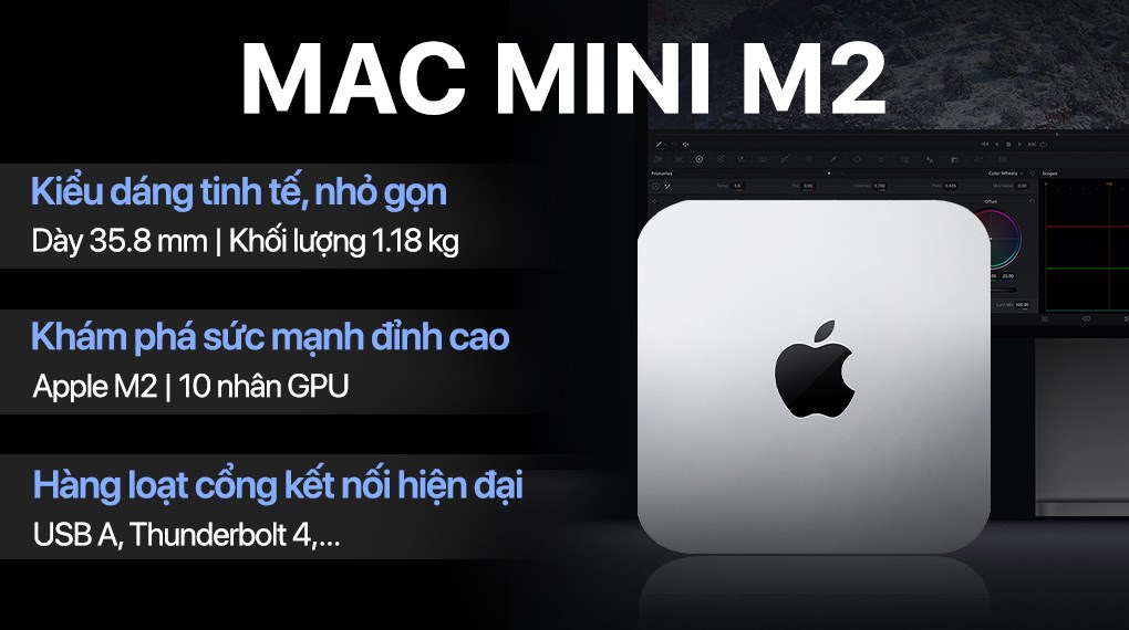 Mac mini M2 2023 8-core CPU/16GB/256GB/10 core GPU - Giá rẻ Mac mini M2 2023 8-core CPU/16GB/256GB/10 core GPU - Giá rẻ