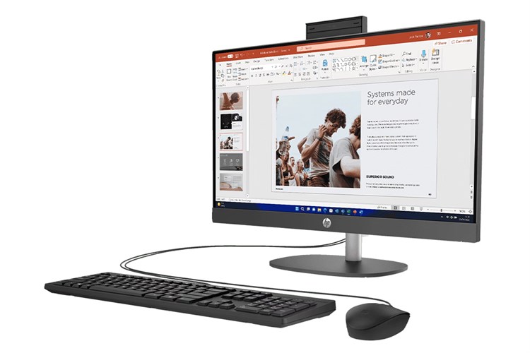 HP AIO ProOne 240 G10 i3 N300/8GB/512GB/23.8"FullHD/Bàn phím/Chuột/Win11 (9H0A8PT) Màu Đen
