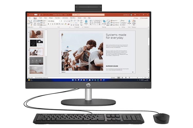 HP AIO ProOne 240 G10 i3 N300/8GB/512GB/23.8"FullHD/Bàn phím/Chuột/Win11 (9H0A8PT) Màu Đen