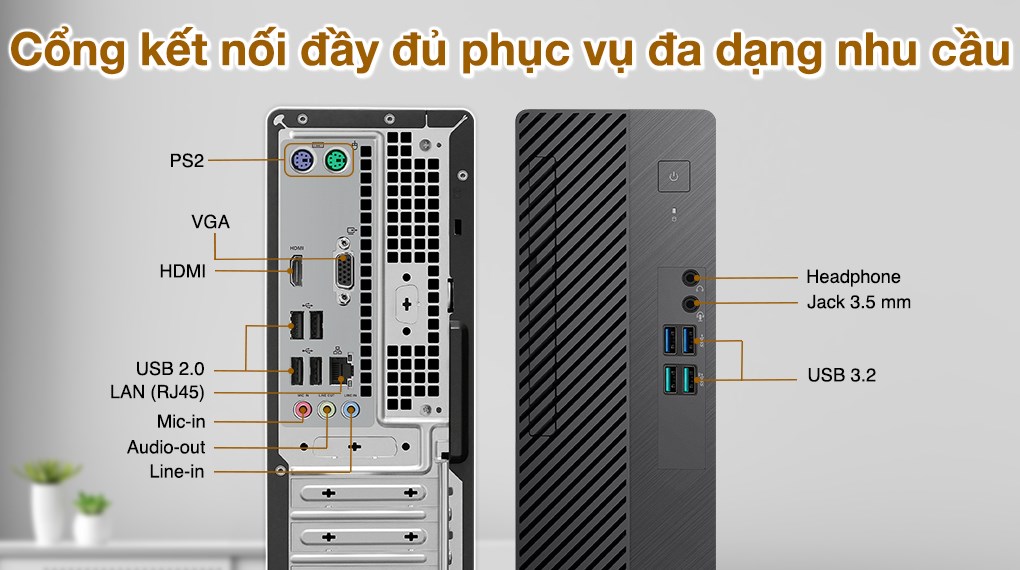 ASUS S500SE i5 13500/8GB/512GB/Bàn Phím/Chuột/Win11 (S500SE-513500008W)