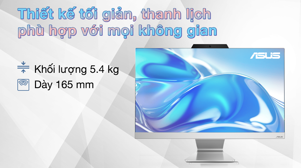 ASUS AIO A3402WVAK i3 1315U/8GB/512GB/23.8"FullHD/Bàn phím/Chuột/Win11(WPC080W)