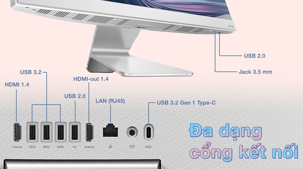 ASUS AIO A3402WVAK i3 1315U/8GB/512GB/23.8"FullHD/Bàn phím/Chuột/Win11(WPC080W)