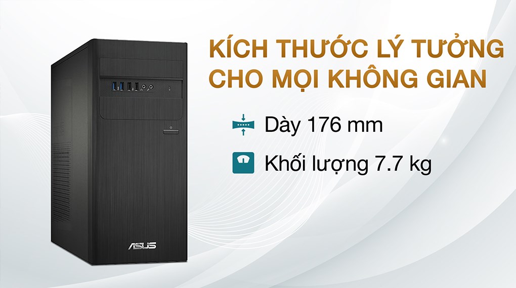 PC ASUS S500TE i3 13100/8GB/256GB/bàn phím/chuột/Win11 (S500TE-313100037W) - 2