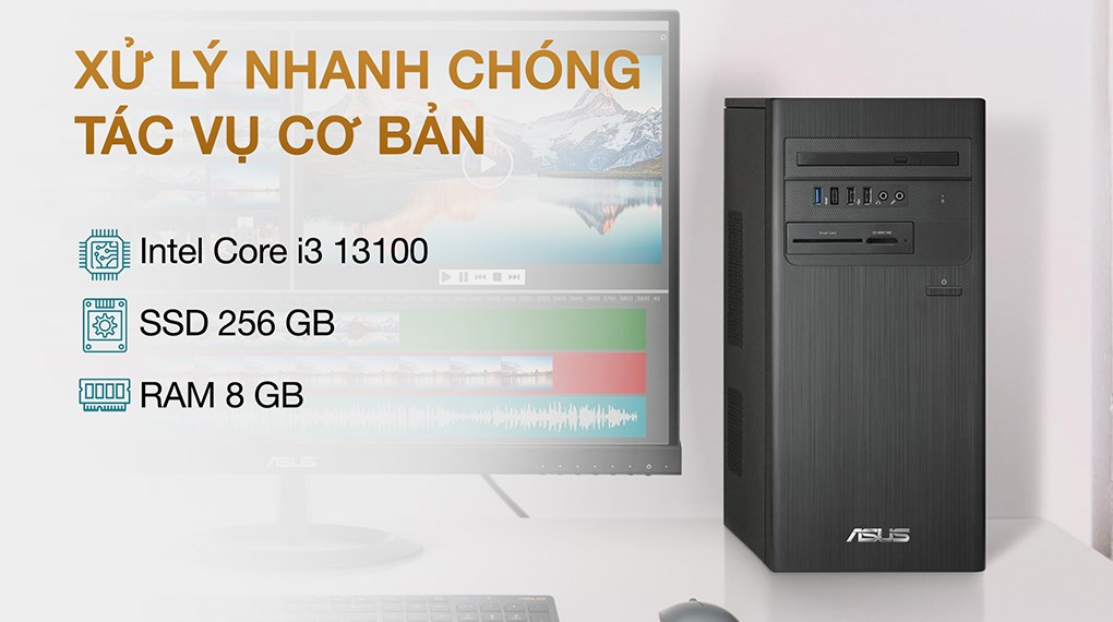 PC ASUS S500TE i3 13100/8GB/256GB/bàn phím/chuột/Win11 (S500TE-313100037W) - 3