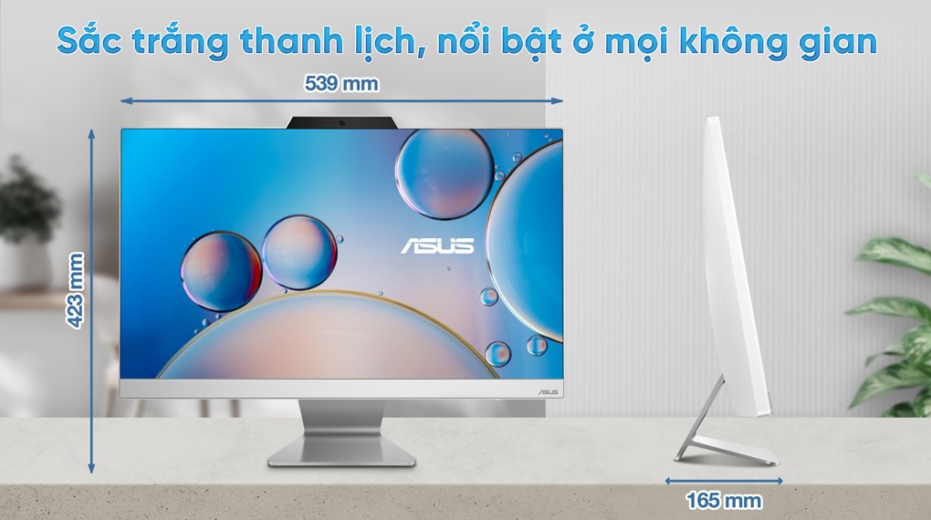 ASUS AIO A3402WBAK i3 1215U/8GB/512GB/23.8"FullHD/Bàn phím/Chuột/Win11 (WPC048W)