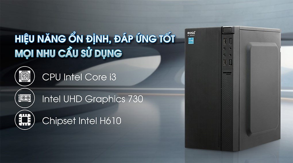 ROSA Crystal I10 i3 13100/8GB/256GB/Win11 Pro