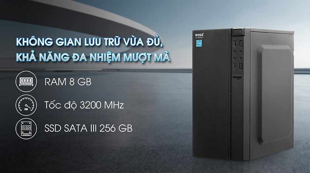 ROSA Crystal I10 i3 13100/8GB/256GB/Win11 Pro