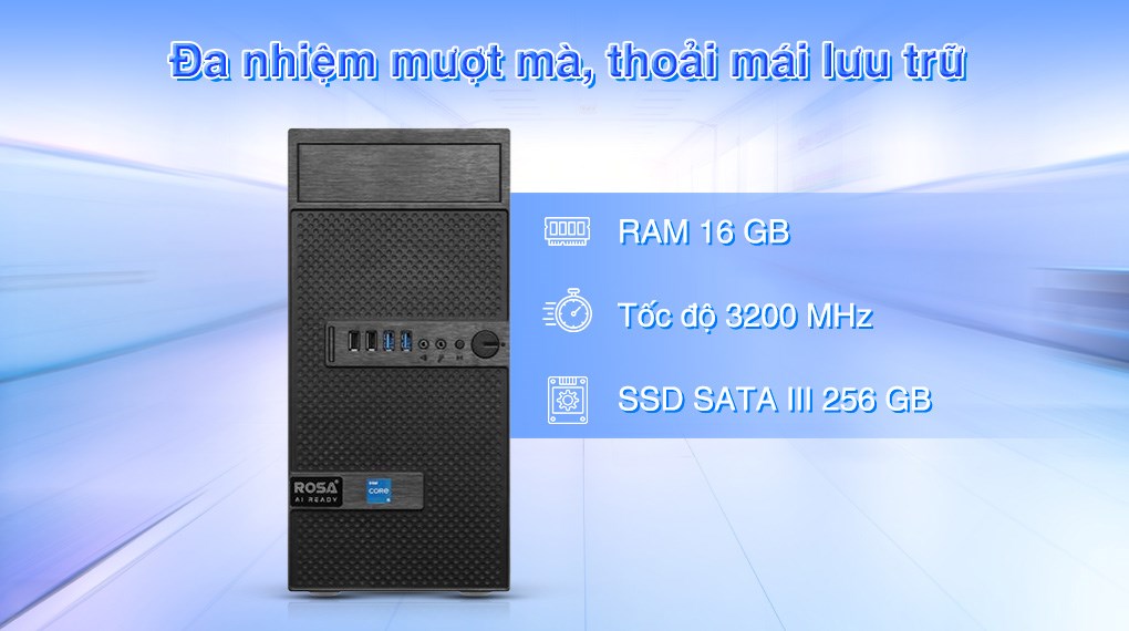 ROSA Crystal I20 i5 13400/16GB/256GB/Win11 Pro