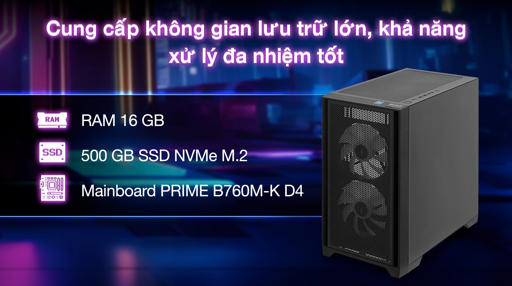 ROSA Rezo I20 i5 13400F/16GB/500GB/RTX3050 6GB/Win11 Pro