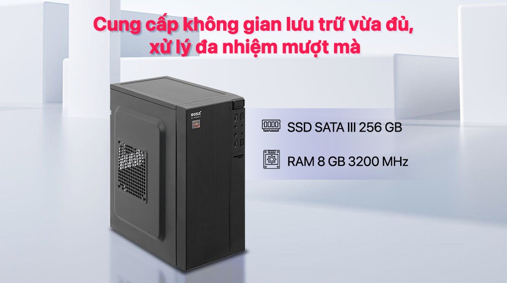 ROSA Crystal A10 Ryzen 3 3200G/8GB/256GB/Win11 Pro