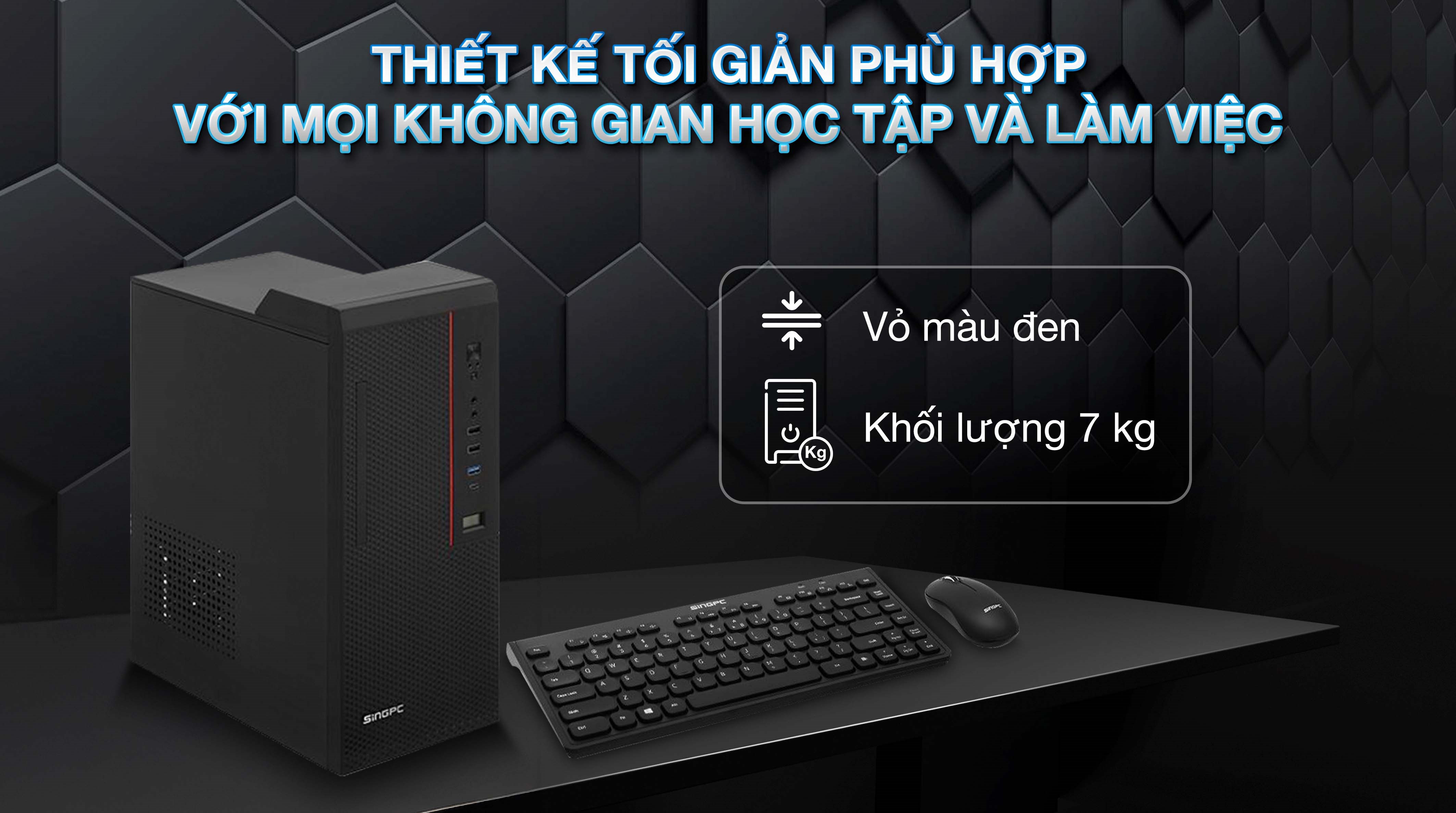SingPC i512H682SF-W i5 12450H/8GB/256GB/Bàn phím/Chuột/Win11Pro