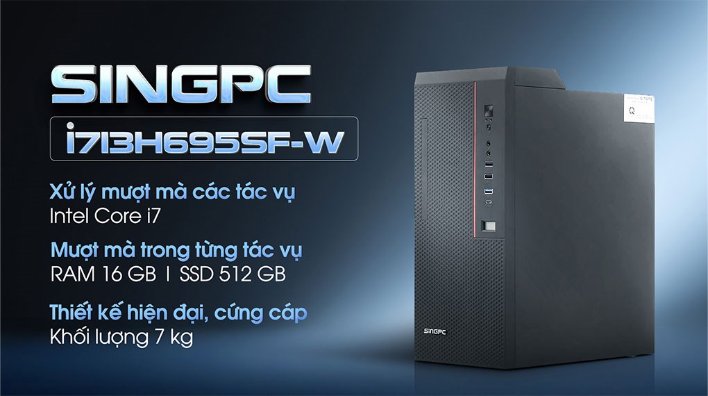 SingPC i713H695SF-W i7 13620H/16GB/512GB/Bàn phím/Chuột/Win11Pro