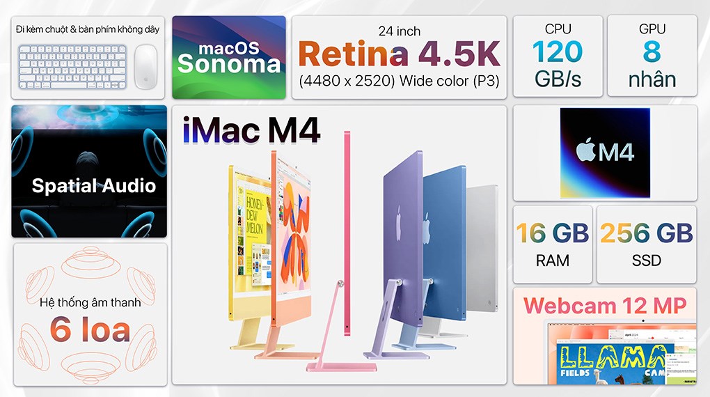 iMac 24 inch M4 16GB - 256GB