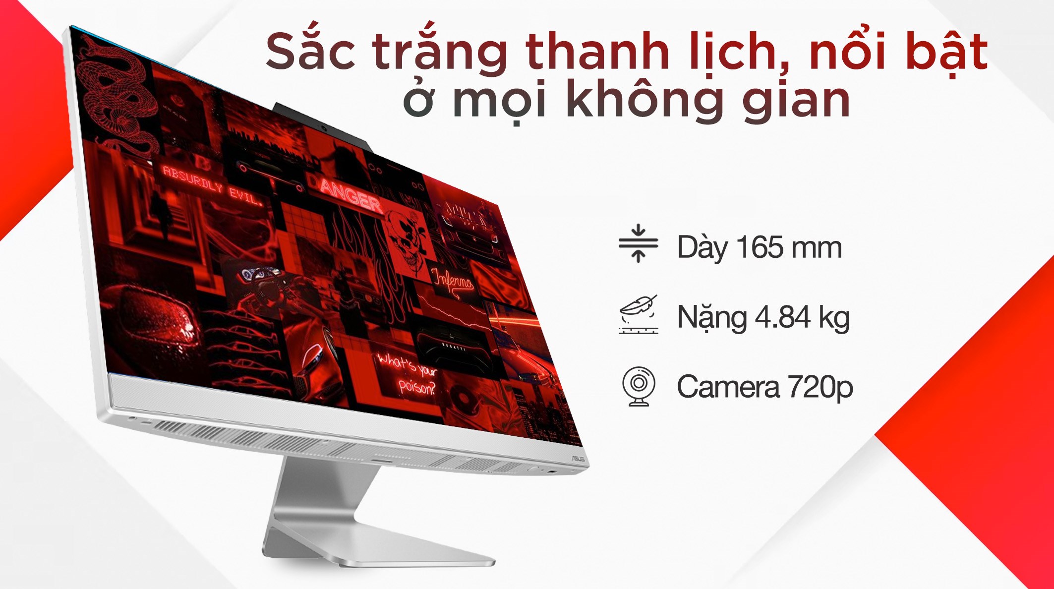 ASUS AIO A3202WBAK i5 1235U/8GB/512GB/21.45"FullHD/Bàn phím/Chuột/Win11 (WPB019W)