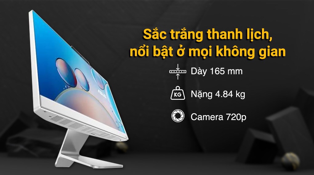 ASUS AIO A3202WBAK i3 1215U/8GB/512GB/21.45"FullHD/Bàn phím/Chuột/Win11 (WPB018W)