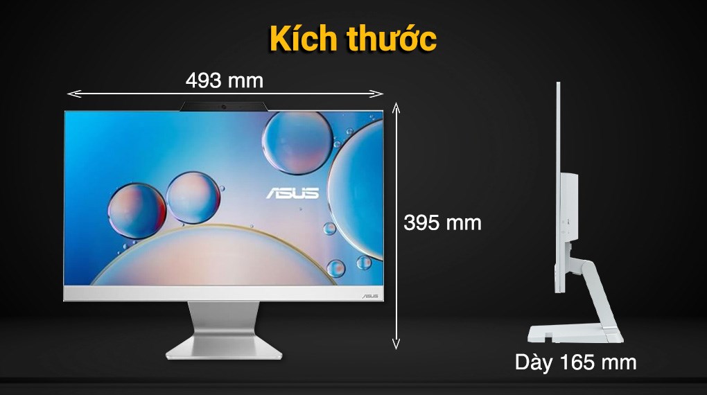 ASUS AIO A3202WBAK i3 1215U/8GB/512GB/21.45"FullHD/Bàn phím/Chuột/Win11 (WPB018W)