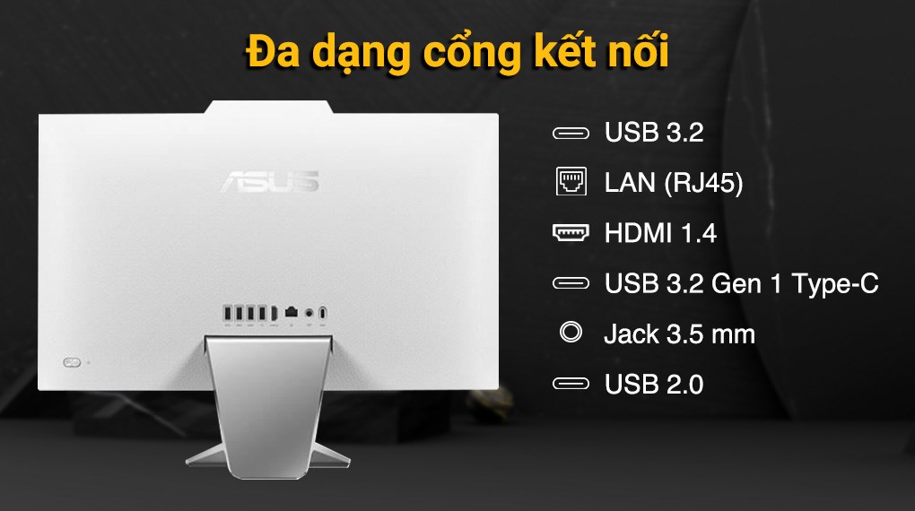 ASUS AIO A3202WBAK i3 1215U/8GB/512GB/21.45"FullHD/Bàn phím/Chuột/Win11 (WPB018W)
