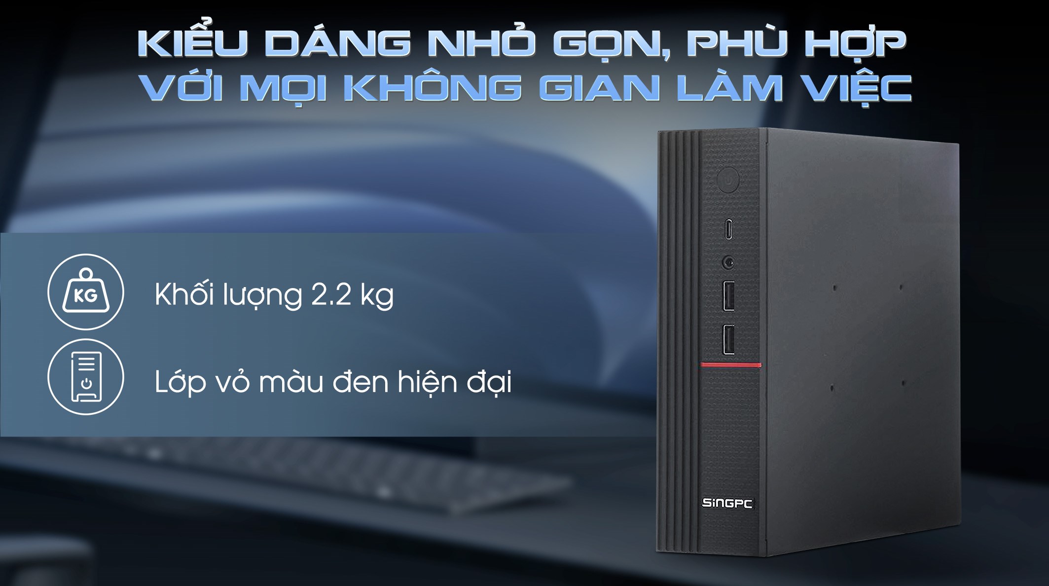 MiniPC SingPC i12450H682-W i5 12450H/8GB/256GB/Win11Pro