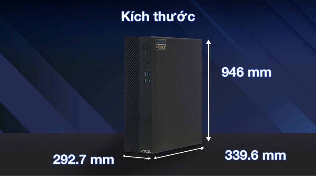 ASUS S500SE i3 13100/8GB/512GB/Bàn phím/Chuột/Win11 (S500SE-313100070W)