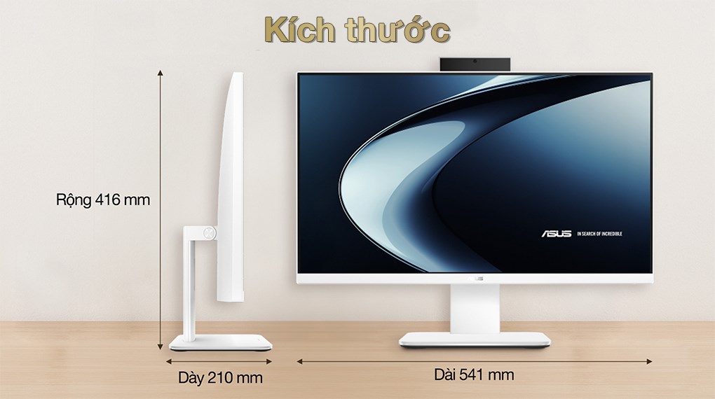 ASUS AIO V440VAT i5 13420H/16GB/512GB/23.8"Full HD/Bàn phím/Chuột/Win11 (WPD010W)