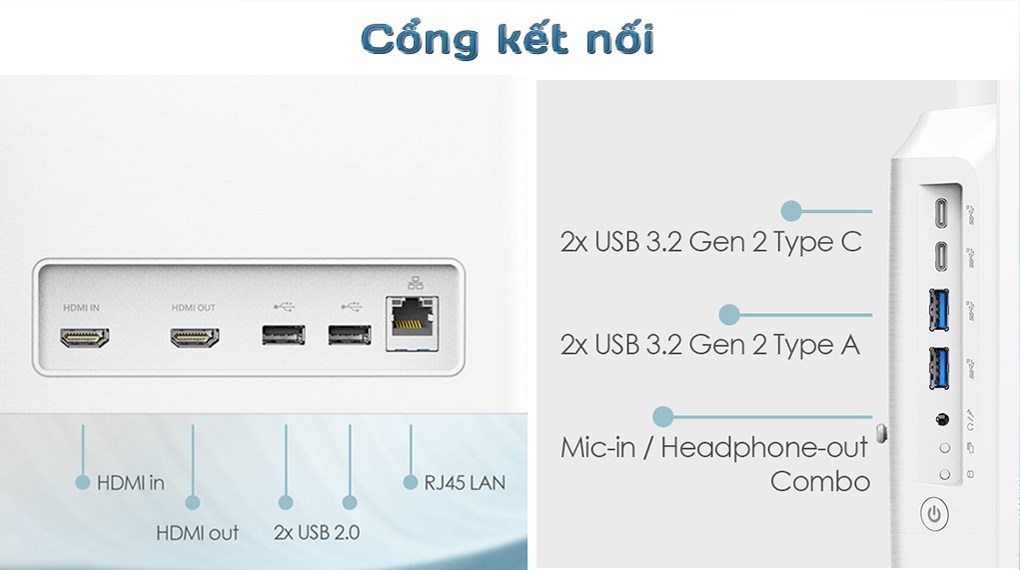 MSI AIO Modern AM242 12M i5 1235U/8GB/512GB/23.8" Full HD/Bàn phím/Chuột/Win11 Trắng