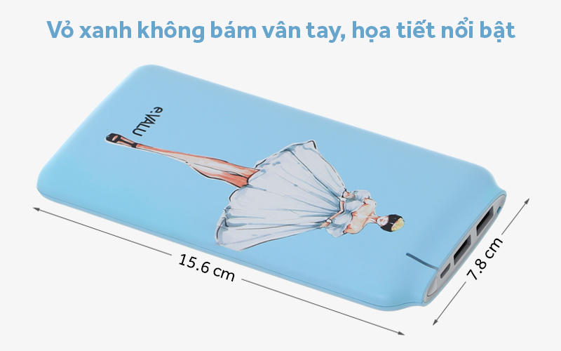 Pin sạc dự phòng Polymer 10000mAh eValu Hiker 10 Xanh - Thiết kế Pin sạc dự phòng Polymer 10000mAh eValu Hiker 10 Xanh - Thiết kế
