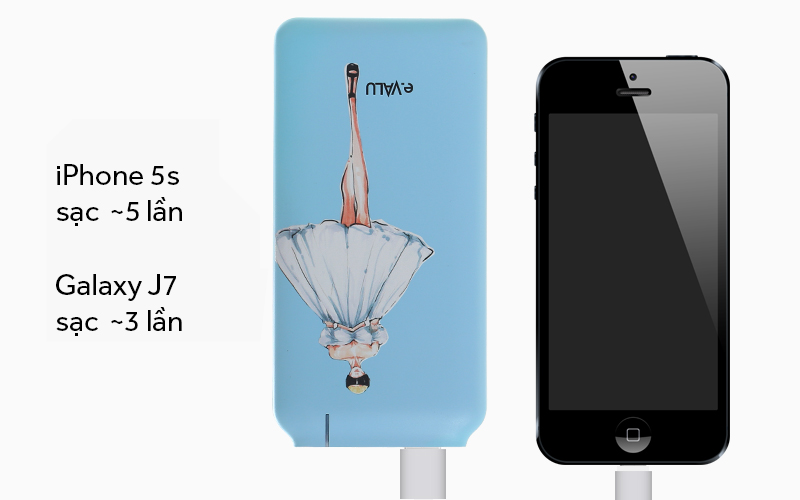 Pin sạc dự phòng Polymer 10000mAh eValu Hiker 10 Xanh - Dung lượng pin cao cho nhiều lần sạc Pin sạc dự phòng Polymer 10000mAh eValu Hiker 10 Xanh - Dung lượng pin cao cho nhiều lần sạc