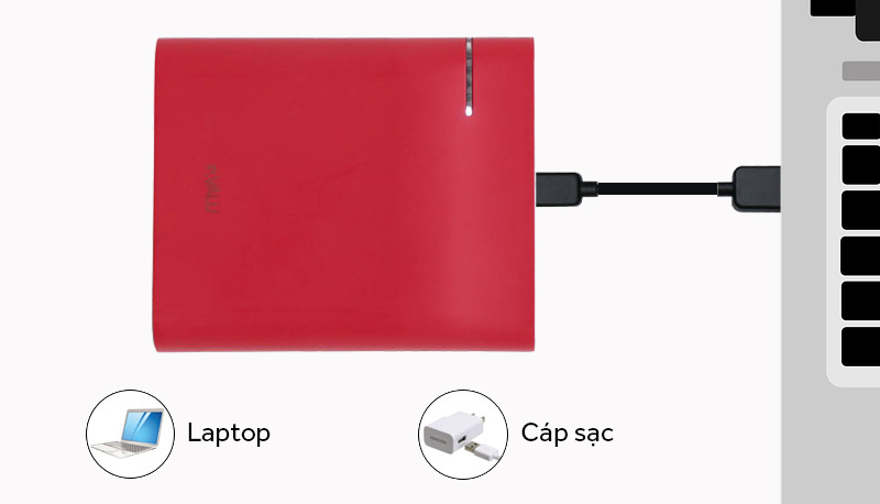 Pin sạc dự phòng 10.000 mAh eValu Sword - Thời gian sạc đầy 5 - 6 giờ (dùng Adapter 2A) Pin sạc dự phòng 10.000 mAh eValu Sword - Thời gian sạc đầy 5 - 6 giờ (dùng Adapter 2A)