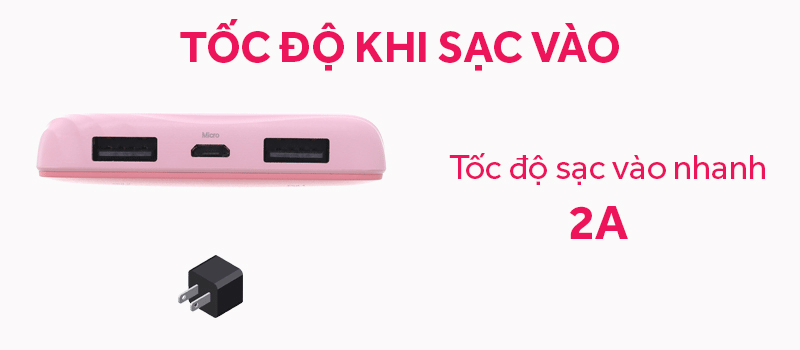 Pin sạc dự phòng Polymer 10.000 mAh eValu Amor 10 - Các cổng kết nối trên pin sạc dự phòng Pin sạc dự phòng Polymer 10.000 mAh eValu Amor 10 - Các cổng kết nối trên pin sạc dự phòng