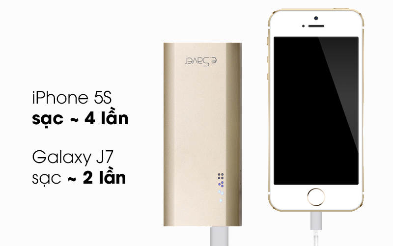 Pin sạc dự phòng 10.000 mAh eSaver LA Y325S Pin sạc dự phòng 10.000 mAh eSaver LA Y325S