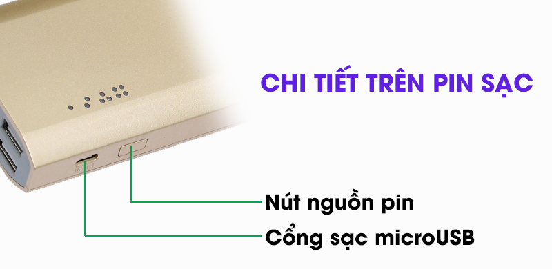 Pin sạc dự phòng 10.000 mAh eSaver LA Y325S Pin sạc dự phòng 10.000 mAh eSaver LA Y325S