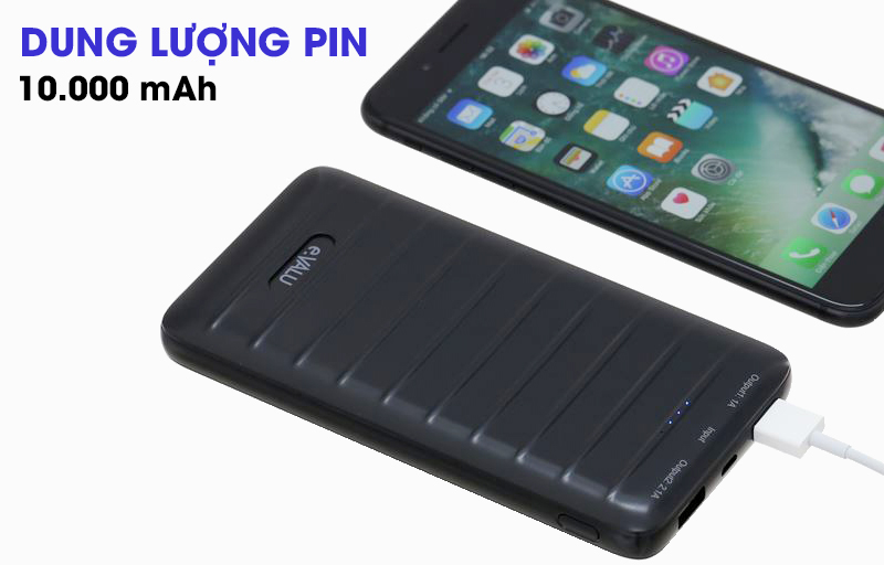 Pin sạc dự phòng Polymer 10000mAh eValu PA L10S Pin sạc dự phòng Polymer 10000mAh eValu PA L10S