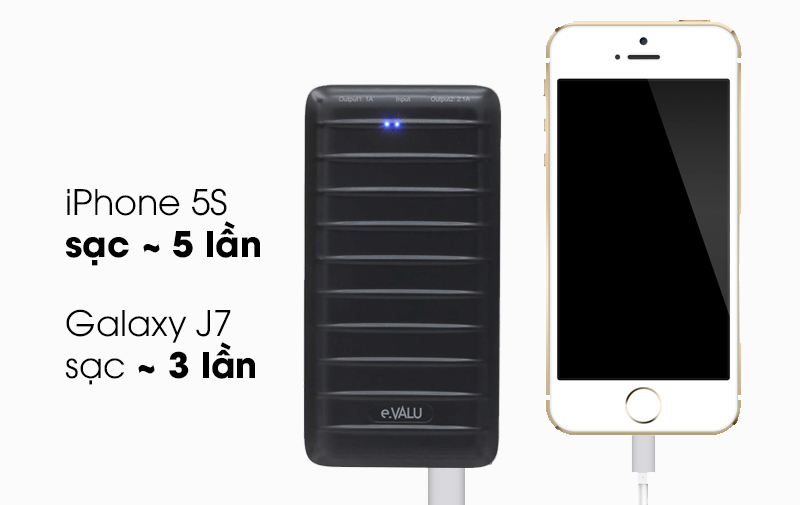 Pin sạc dự phòng Polymer 10000mAh eValu PA L10S Pin sạc dự phòng Polymer 10000mAh eValu PA L10S