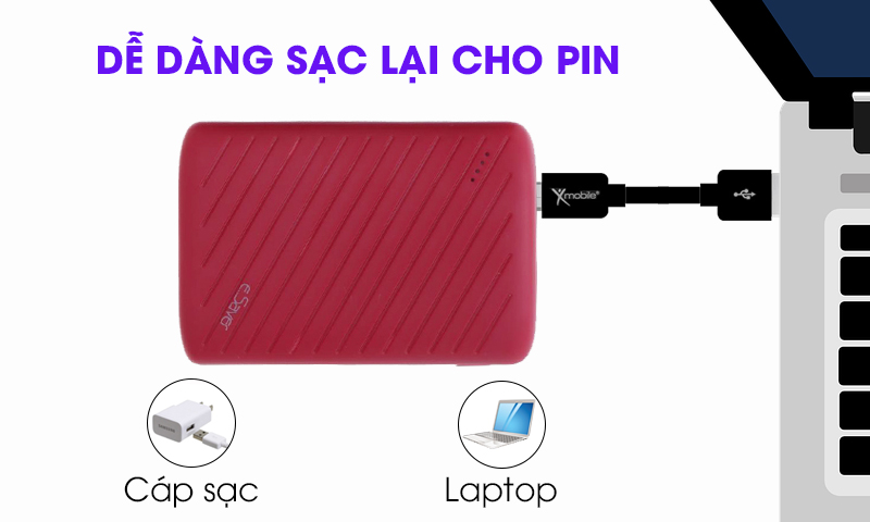 Pin sạc dự phòng 7500mAh eSaver LJ JP133 Pin sạc dự phòng 7500mAh eSaver LJ JP133